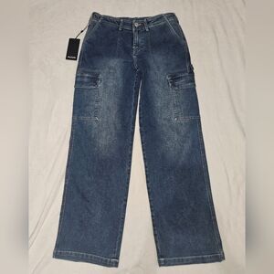 True Religion Men's Carpenter Sn Straight Leg Jeans Blue 28x32 Medium Wash NWT